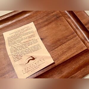 Handcrafted hardwood Monkey Pod brand cutting board. Brand new. Never used.